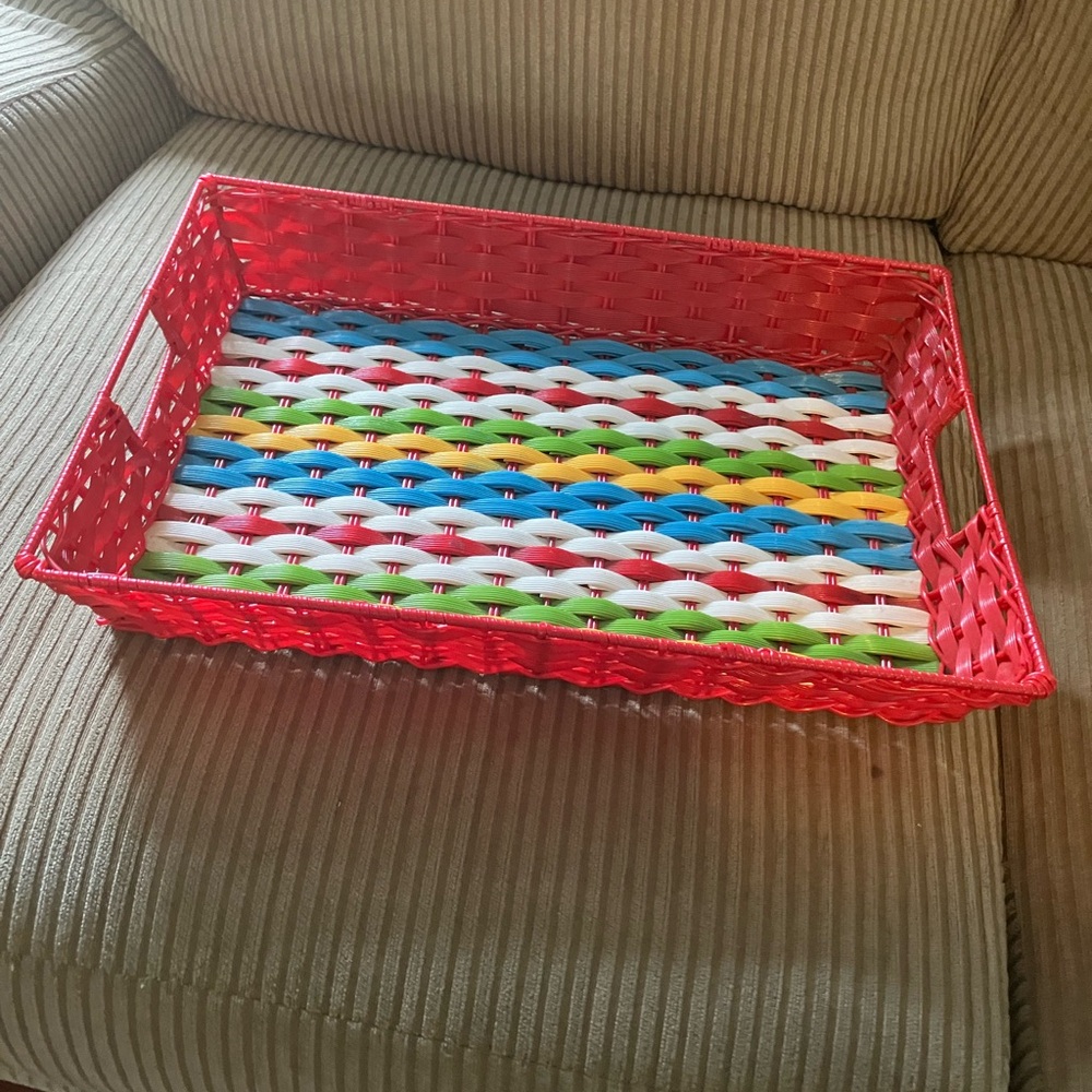 Large basket weave tray - Picture 6 of 6